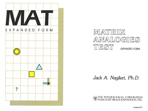 TEST. ΜΑΤΡIX ANALOGIES TEST