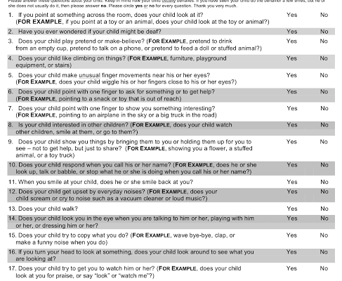 TEST M-CHAT-R/F